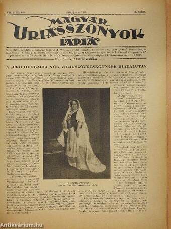 Magyar Uriasszonyok Lapja 1930. január 10.