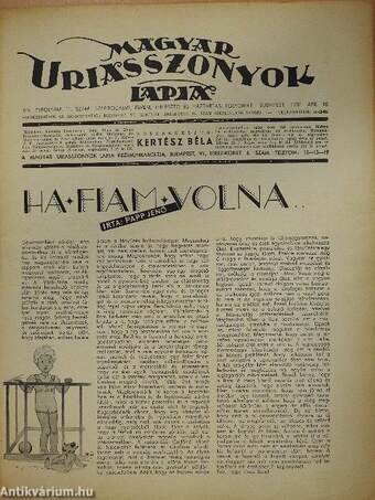 Magyar Uriasszonyok Lapja 1937. április 10.