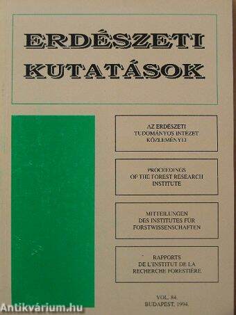 Erdészeti kutatások 1994