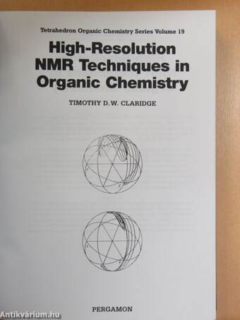 High-Resolution NMR Techniques in Organic Chemistry