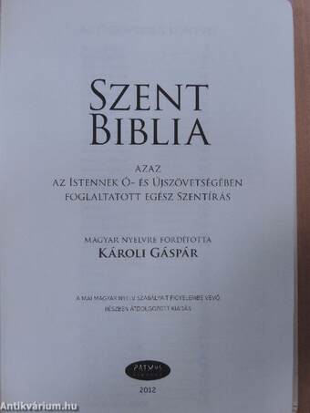 Szent Biblia