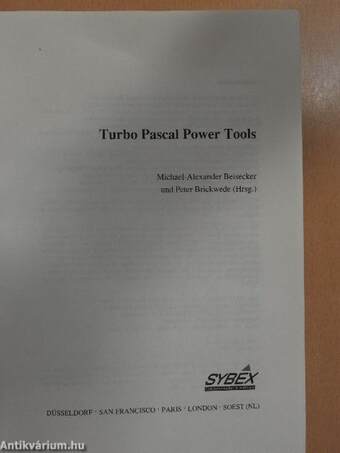 Turbo Pascal Power Tools - Floppy-val