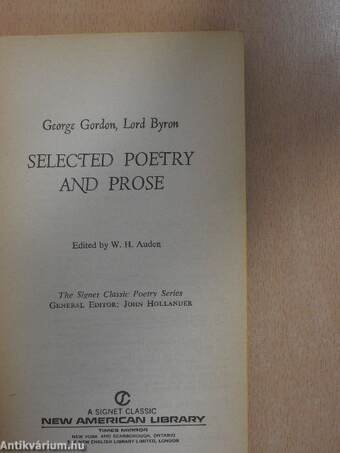 Selected Poetry and Prose