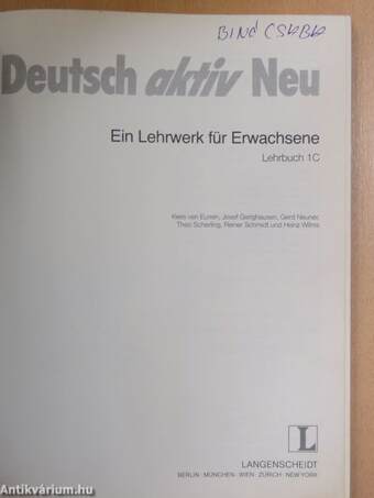 Deutsch aktiv Neu 1C - Lehrbuch