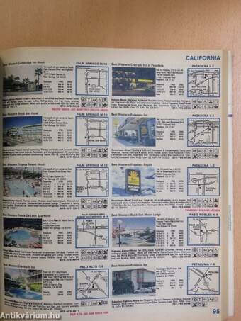 1986 Best Western Road Atlas & Travel Guide