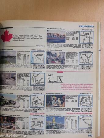 1986 Best Western Road Atlas & Travel Guide