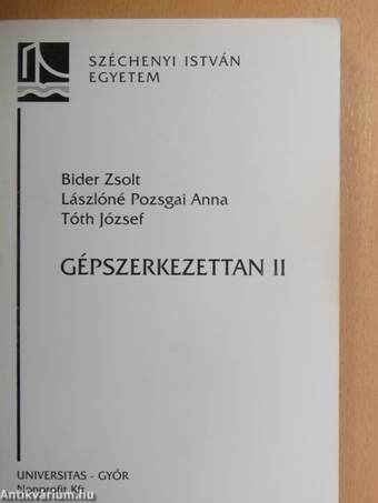 Gépszerkezettan II.