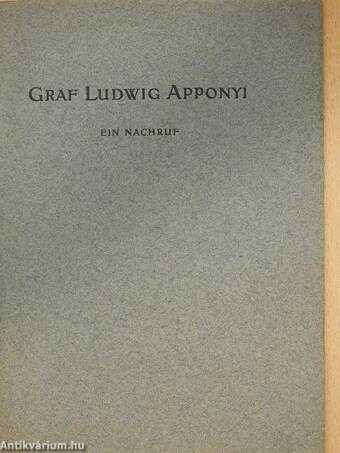 Graf Ludwig Apponyi