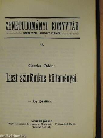 Liszt szinfónikus költeményei