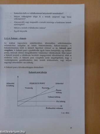 Termelő-szolgáltató tevékenységek elemzése és ellenőrzése I.