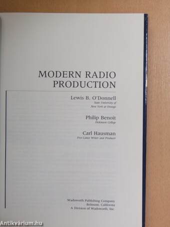 Modern Radio Production