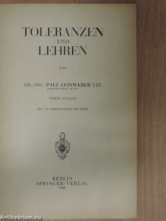 Toleranzen Und Lehren