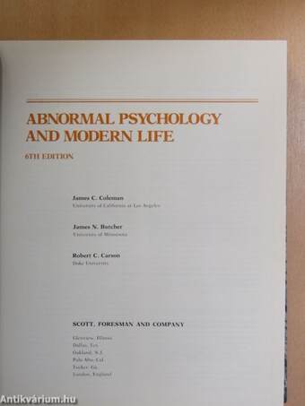 Abnormal psychology and modern life