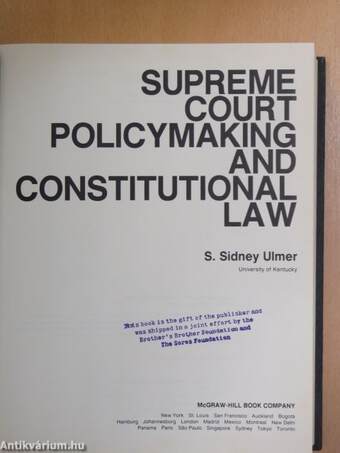 Supreme Court Policymaking And Constitutional Law