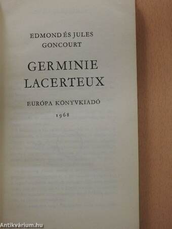 Germinie Lacerteux