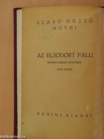 Az elsodort falu I-III.