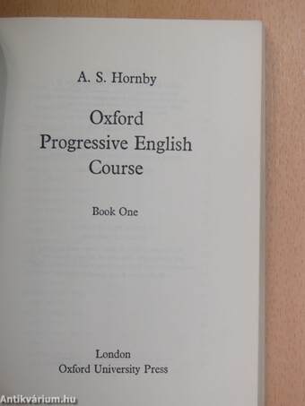 Oxford Progressive English Course Book 1