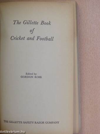 The Gillette Book of Cricket and Football