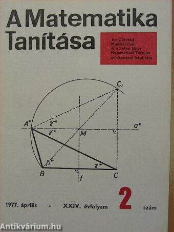 A matematika tanítása 1977. április