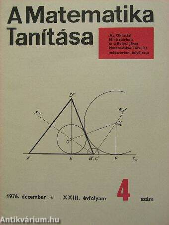 A matematika tanítása 1976. december