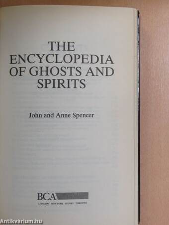 The Encyclopedia of Ghosts and Spirits