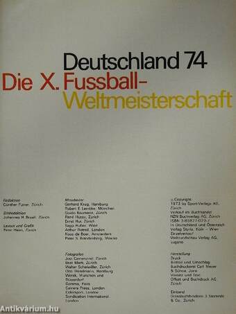 Deutschland 74 I-II. 