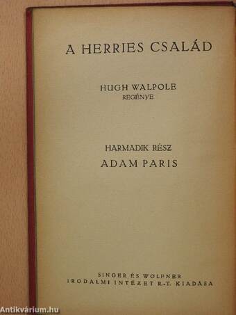 A Herries család III/1-2.