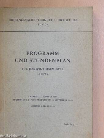 Programm und Stundenplan