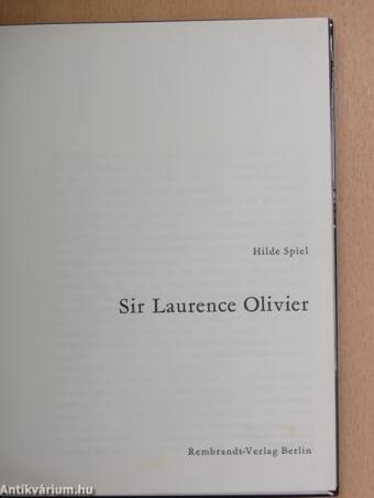 Sir Laurence Olivier