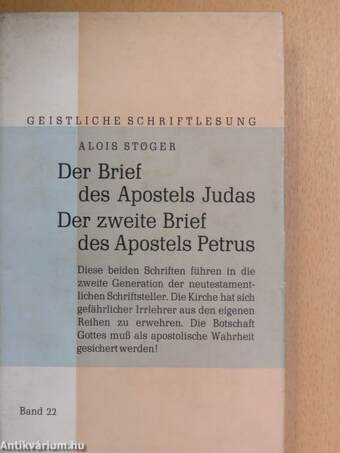 Der Brief des Apostels Judas/Der zweite Brief des Apostels Petrus 