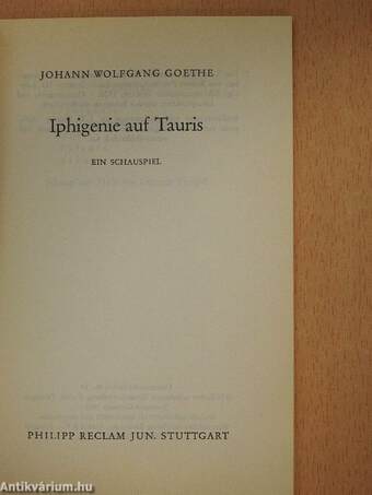 Iphigenie auf Tauris