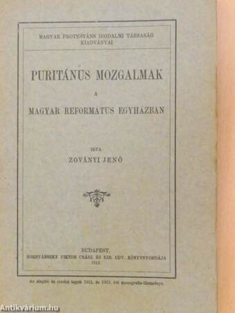 Puritánus mozgalmak a Magyar Református Egyházban