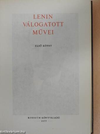 Lenin válogatott művei I-III.