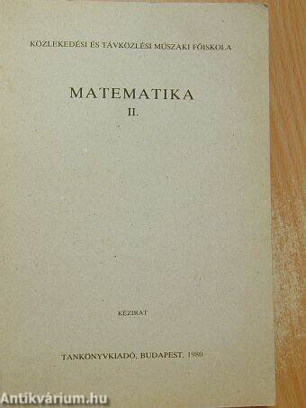 Matematika II.