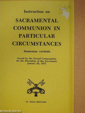 Instruction on Sacramental Communion in Particular Circumstances