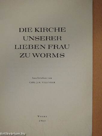 Die Kirche Unserer Lieben Frau zu Worms 