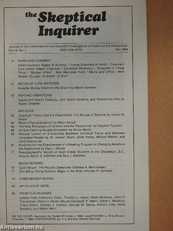 The Skeptical Inquirer Fall 1984