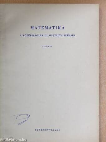 Matematika II.