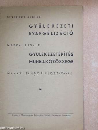 Gyülekezeti evangélizáció/Gyülekezetépítés munkaközössége