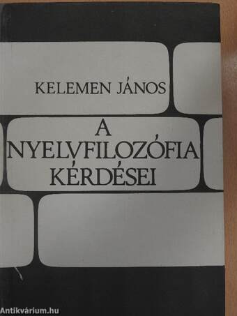 A nyelvfilozófia kérdései