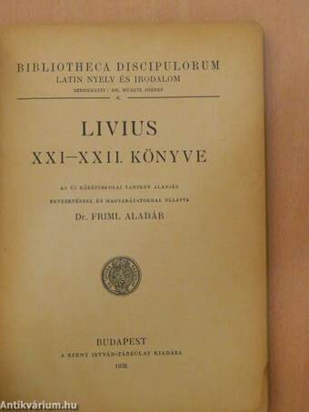 Livius XXI-XXII. könyve