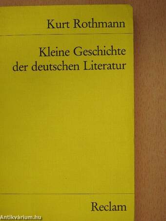 Kleine Geschichte der deutschen Literatur