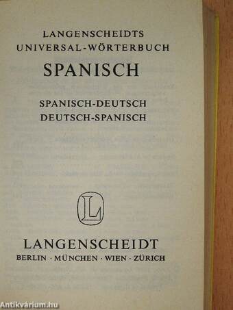 Langenscheidts Universal-Wörterbuch Spanisch