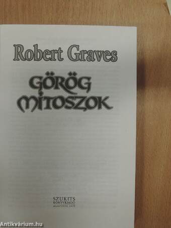 Görög mítoszok I. (töredék)