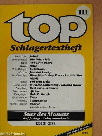 Top Schlagertextheft 111