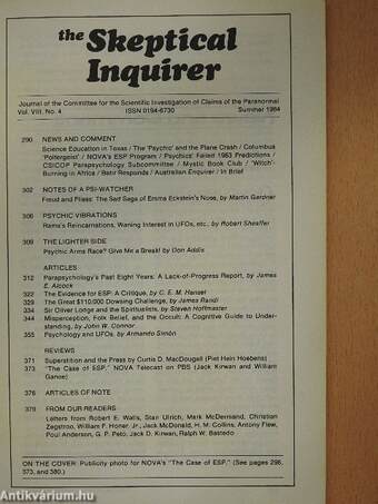 The Skeptical Inquirer Summer 1984