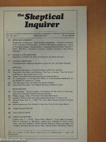 The Skeptical Inquirer Winter 1983-84