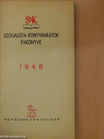 Szocialista Könyvbarátok Évkönyve 1948