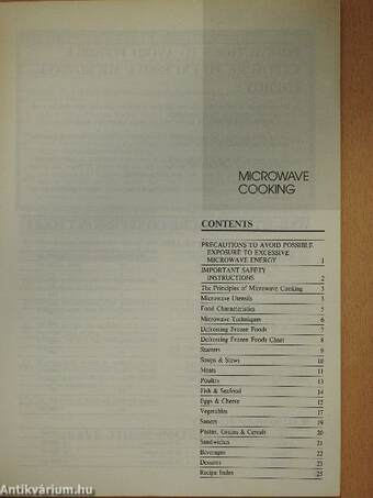 Microwave Cookbook