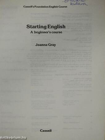 Starting English